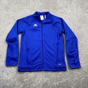 Adidas Youth Tiro 17 Soccer Track Jacket Zip Up Size M Bold Blue